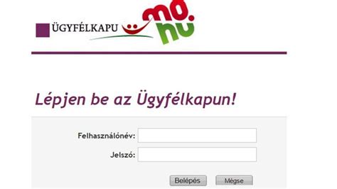 tulajdoni lap ügyfélkapun|Ügyfélkapu :: Személyes ügyfél portál :: Belépés